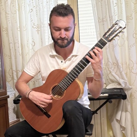 Il chitarrista D'Ardis Carmelo