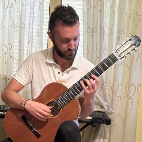 Il chitarrista D'Ardis Carmelo